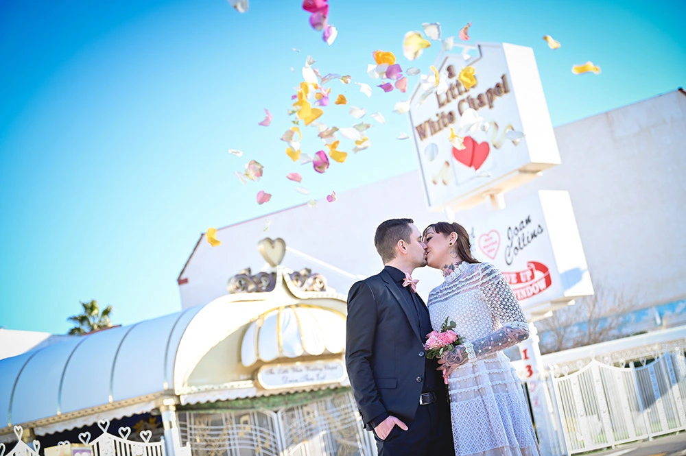 trouwen Las Vegas little white wedding chapel